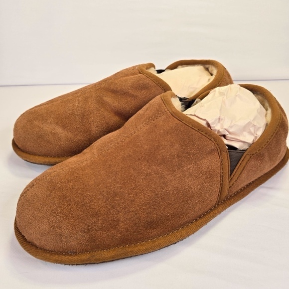 Ugg Scuff Romeo Chestnut Men’s Size 10 /43 5112 Sheepskin Stretch Slippers - Picture 2 of 9